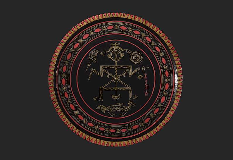 代表性彝族漆器三維模型